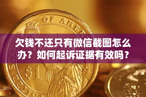 武汉欠钱不还只有微信截图怎么办？如何起诉证据有效吗？