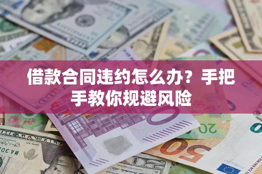 武汉借款合同违约怎么办？手把手教你规避风险