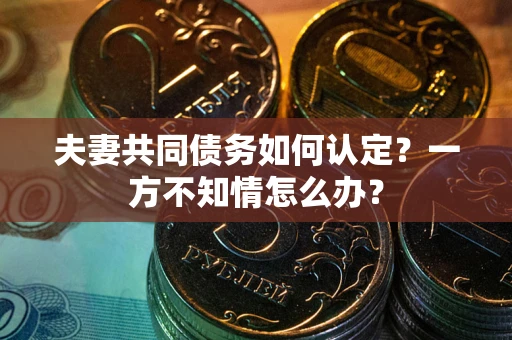 武汉夫妻共同债务如何认定？一方不知情怎么办？