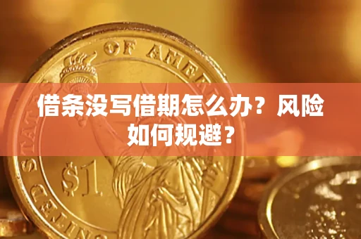 武汉借条没写借期怎么办？风险如何规避？