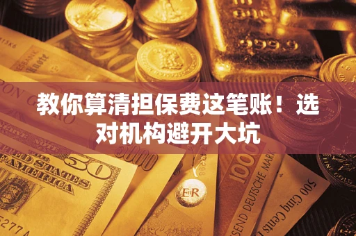 武汉教你算清担保费这笔账！选对机构避开大坑