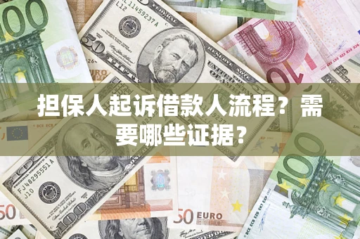 武汉担保人起诉借款人流程？需要哪些证据？