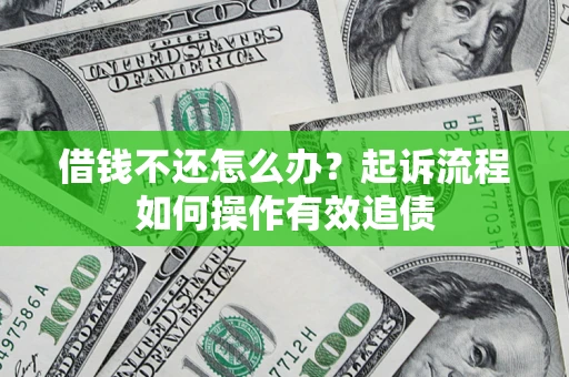 武汉借钱不还怎么办？起诉流程如何操作有效追债