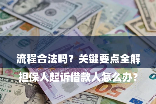 武汉

担保人起诉借款人怎么办？流程合法吗？关键要点全解析