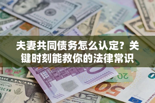 武汉夫妻共同债务怎么认定？关键时刻能救你的法律常识