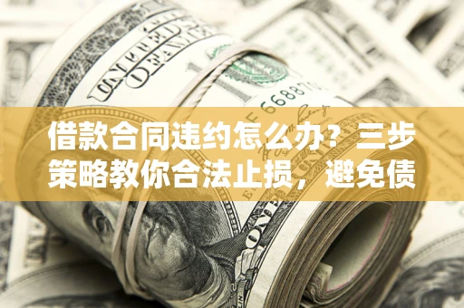武汉借款合同违约怎么办？三步策略教你合法止损，避免债务危机升级