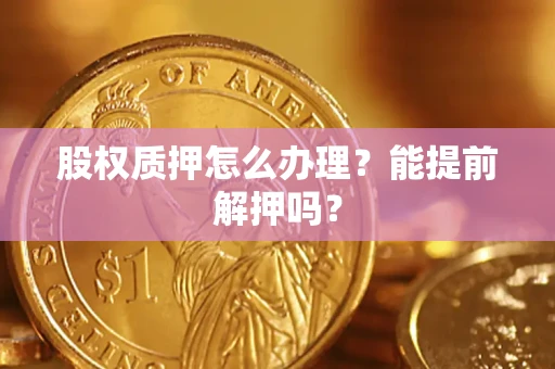武汉股权质押怎么办理？能提前解押吗？